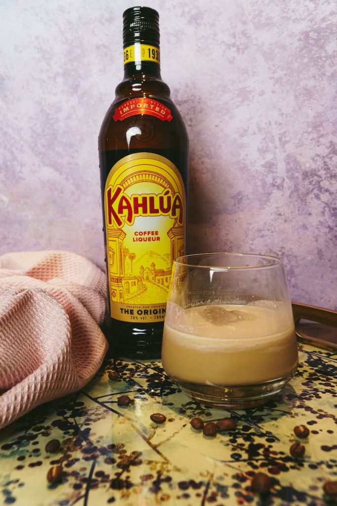 White Russian with Kahlúa