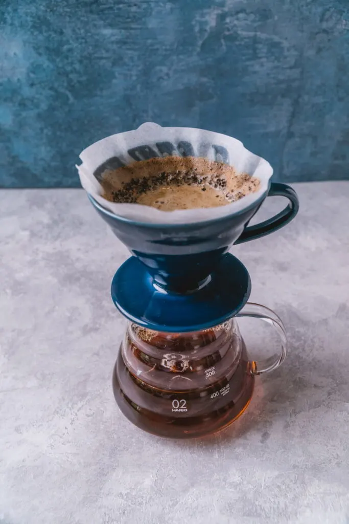 Japanese iced coffee in v60