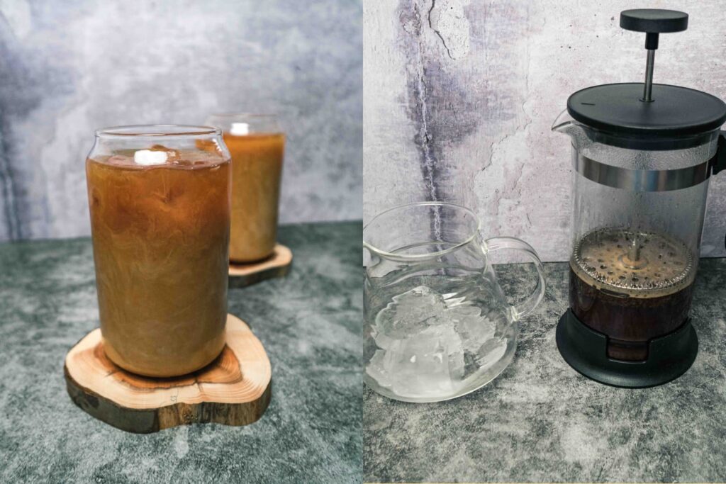 French Press Japanese Iced Coffee